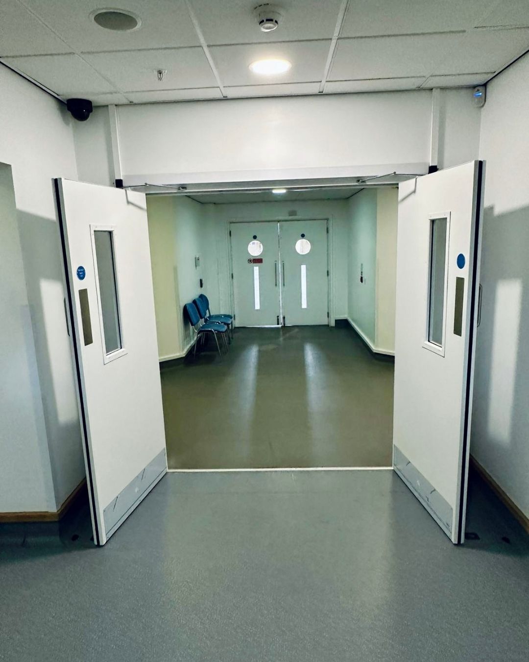 Expert installation of glazed fire doors