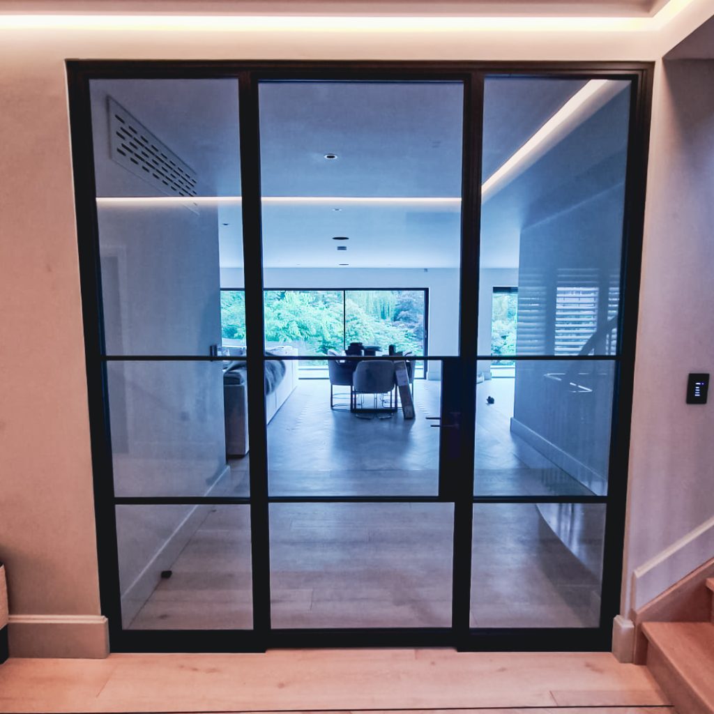 Glazed fire door example