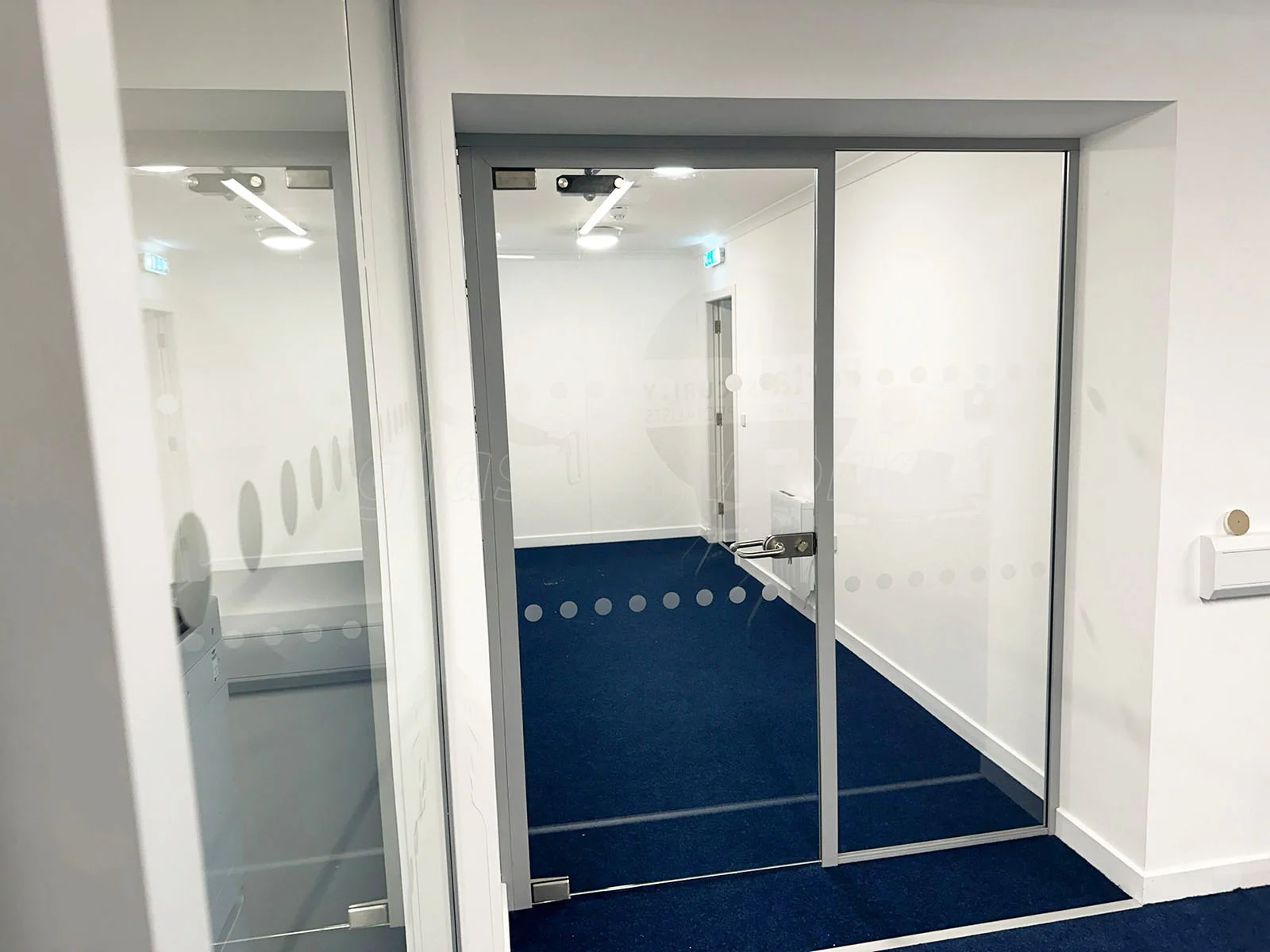 Custom design glazed fire door