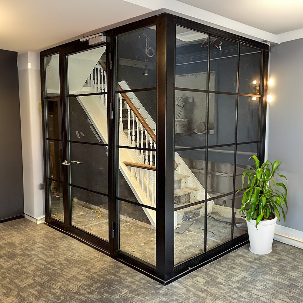 Installation of glazed fire doors